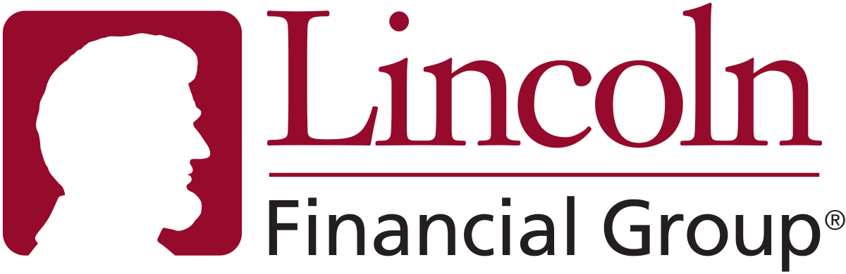 The image displays a logo for Lincoln Financial Group, which is a financial services company.